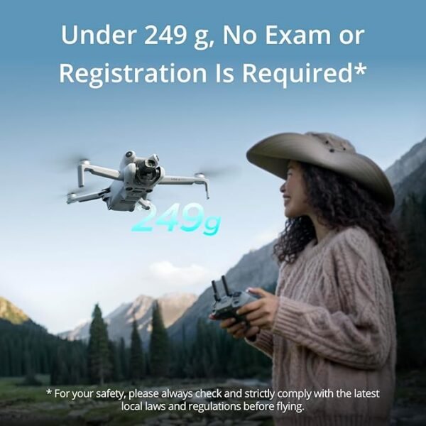 DJI Mini 4 Pro Fly More Combo with DJI RC 2, Drones with Camera for Adults 4K, Under 0.549 lbs/249 g, 3 Batteries for up to 102 Mins Flight Time, Smart Return to Home, Drone for Beginners - Image 5