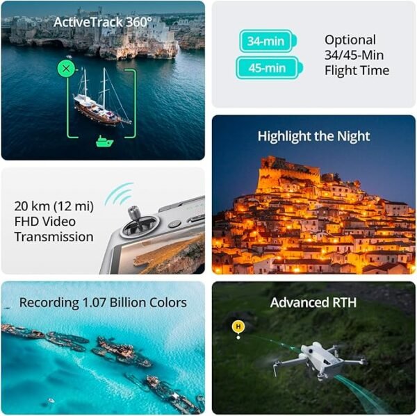 DJI Mini 4 Pro Fly More Combo with DJI RC 2, Drones with Camera for Adults 4K, Under 0.549 lbs/249 g, 3 Batteries for up to 102 Mins Flight Time, Smart Return to Home, Drone for Beginners - Image 3