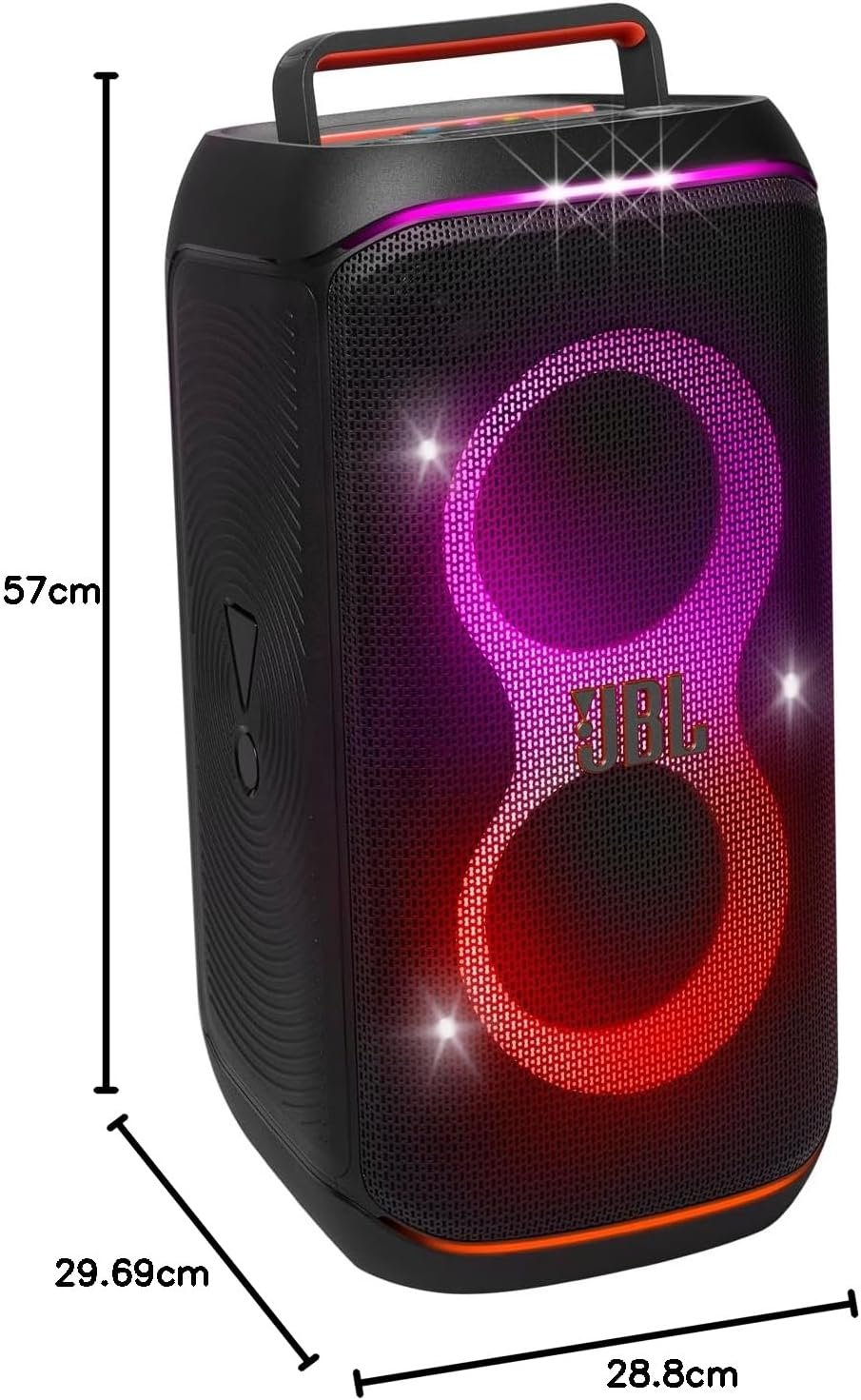 JBL PartyBox Club 120 - Portable Party Speaker with Foldable Handle, Powerful JBL Pro Sound, Futuristic lightshow, Up to 12 Hours of Play time, Splash Proof, Dual Mic & Guitar Inputs - Image 13