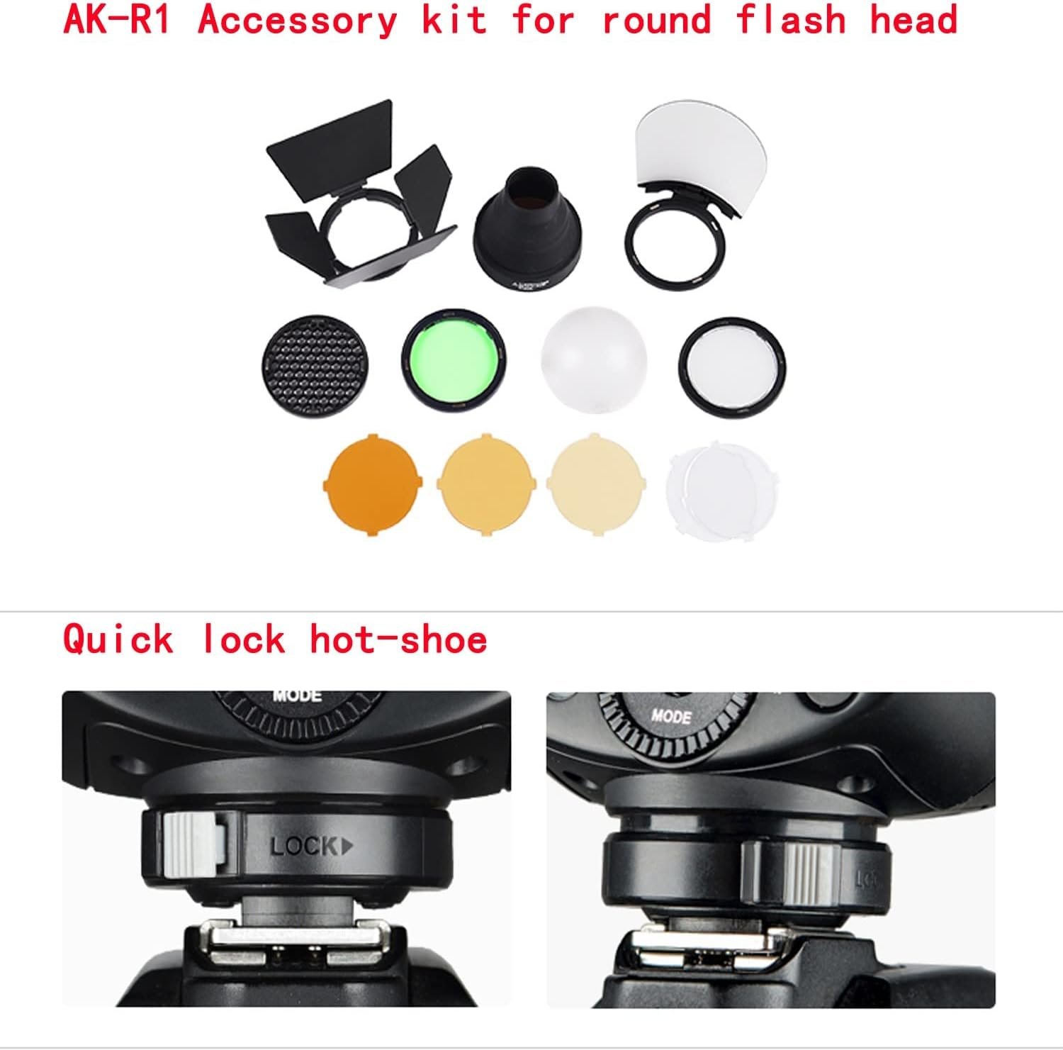 Godox V1 V1-S V1S Round Head Camera Flash for Sony Flash Speedlight Speedlite Light,76Ws 2.4G TTL1/8000 HSS,480 Full Power Shots,1.5s Recycle Time,2600mAh Li-ion Battery,10 Levels LED Modeling Lamp - Image 3