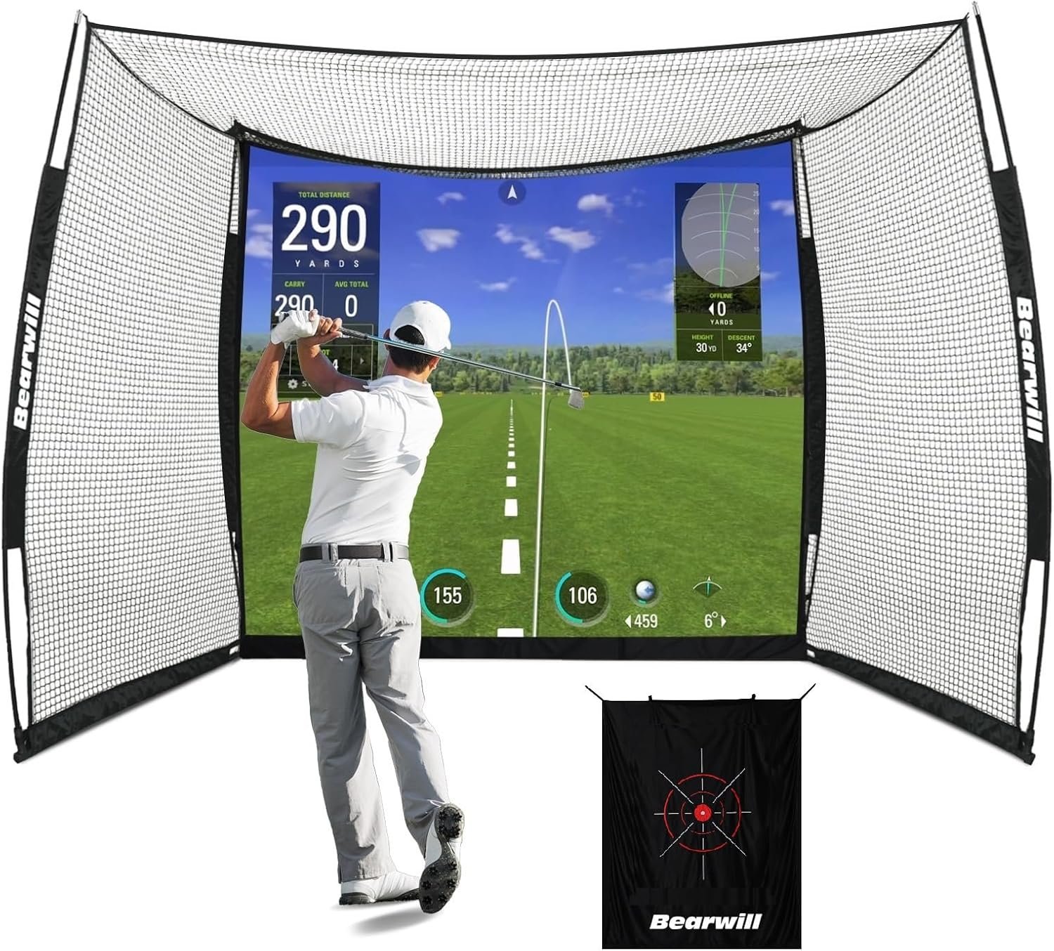 Flightscope mevo+ Full Golf Simulator Package - Image 6